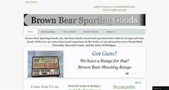Desktop Screenshot of brownbearsportinggoods.com
