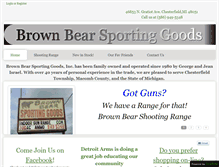 Tablet Screenshot of brownbearsportinggoods.com